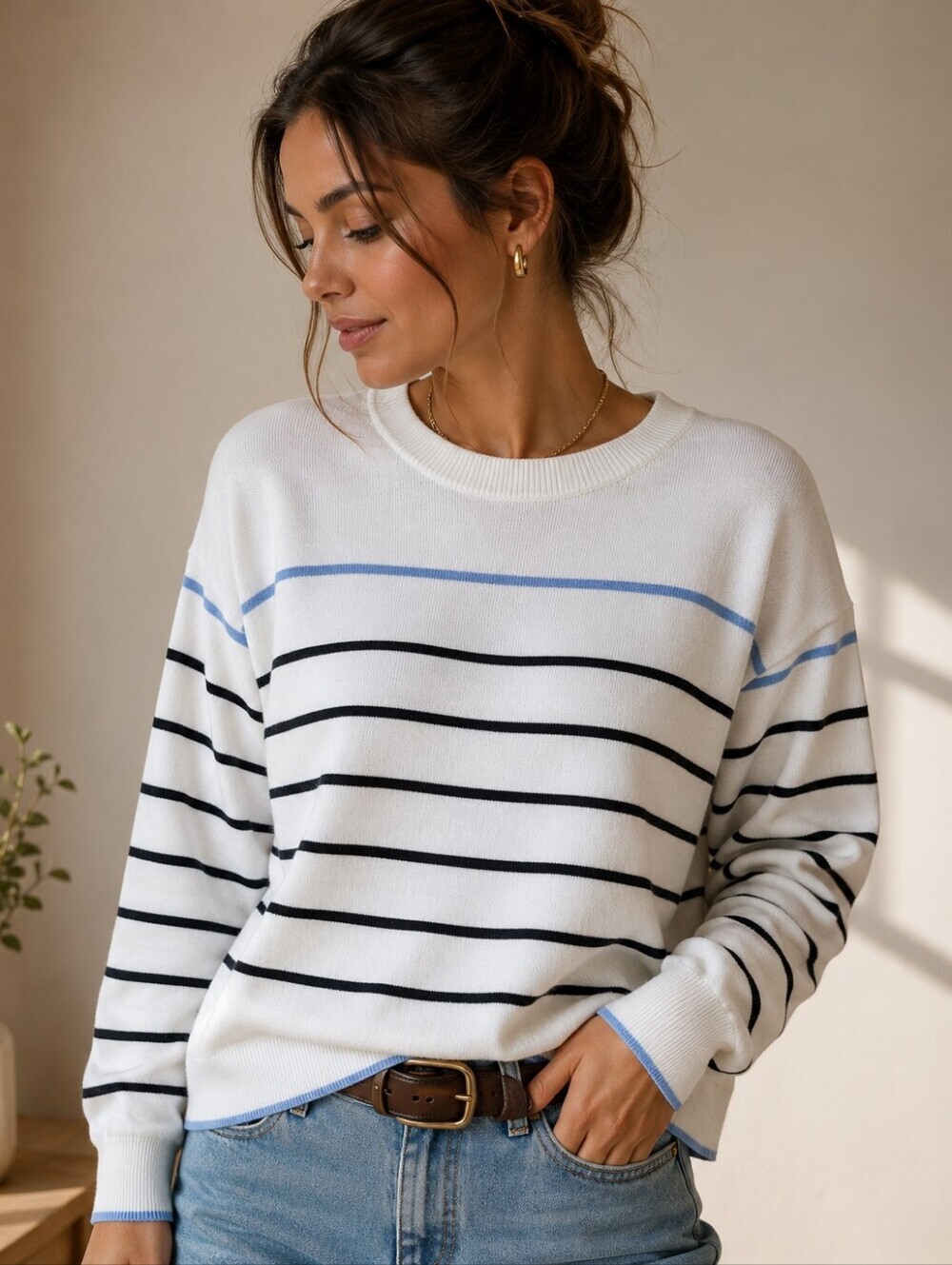 Scotch & Soda Amsterdam (159$) | Striped Knit Sweater, Size S